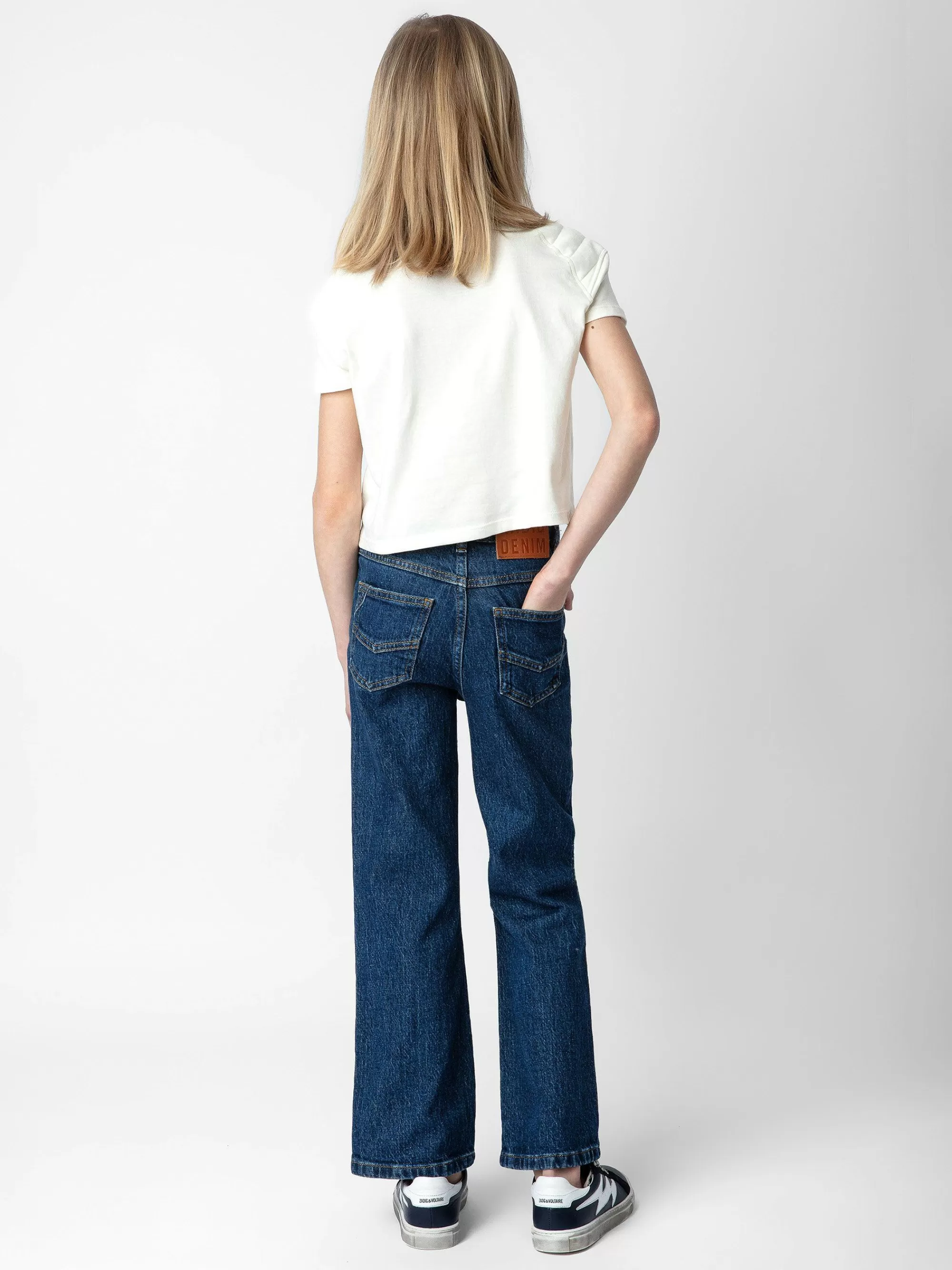 Store Zadig & Voltaire Anja Girl T-Skjorte Krem