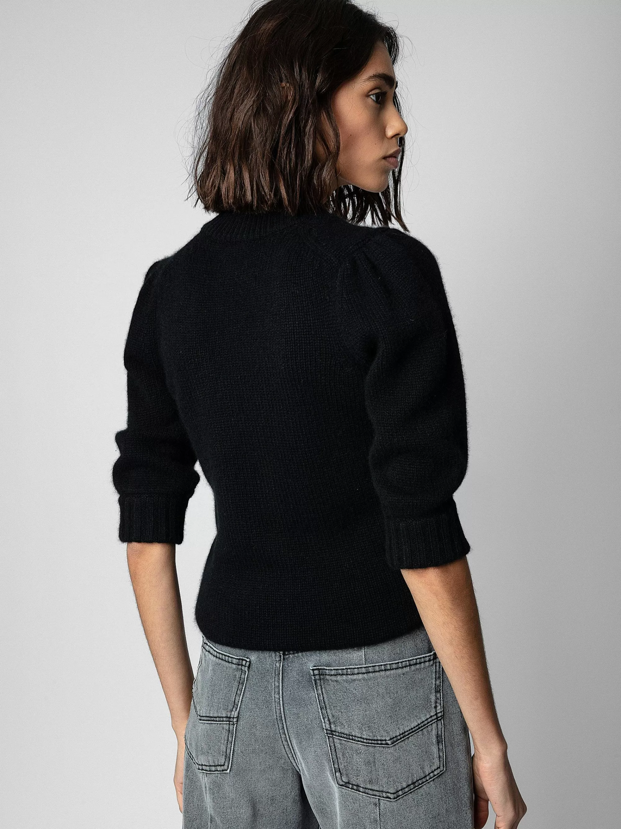 Best Zadig & Voltaire Betsy Cardigan 100% Cashmere Svart