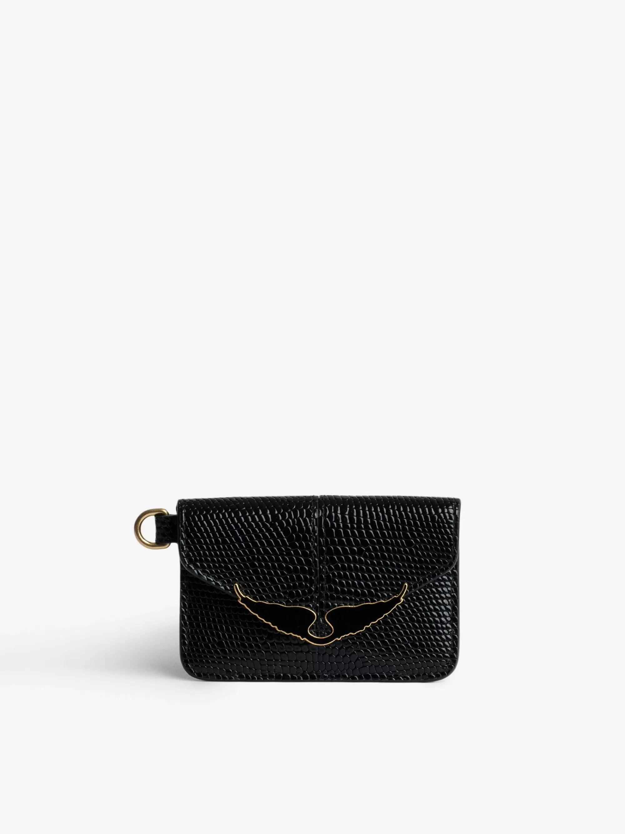 New Zadig & Voltaire Borderline Pass Card Holder Svart