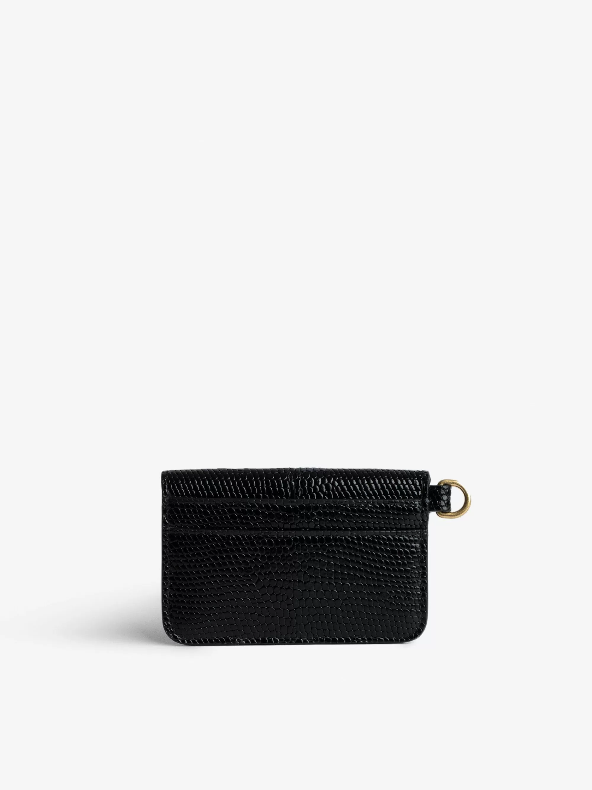 New Zadig & Voltaire Borderline Pass Card Holder Svart