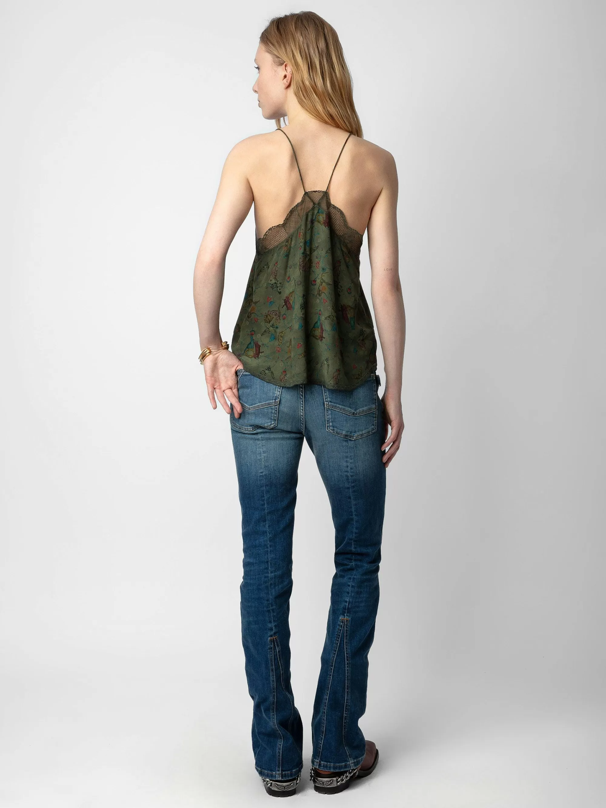 Best Sale Zadig & Voltaire Christy Camisole Kaki