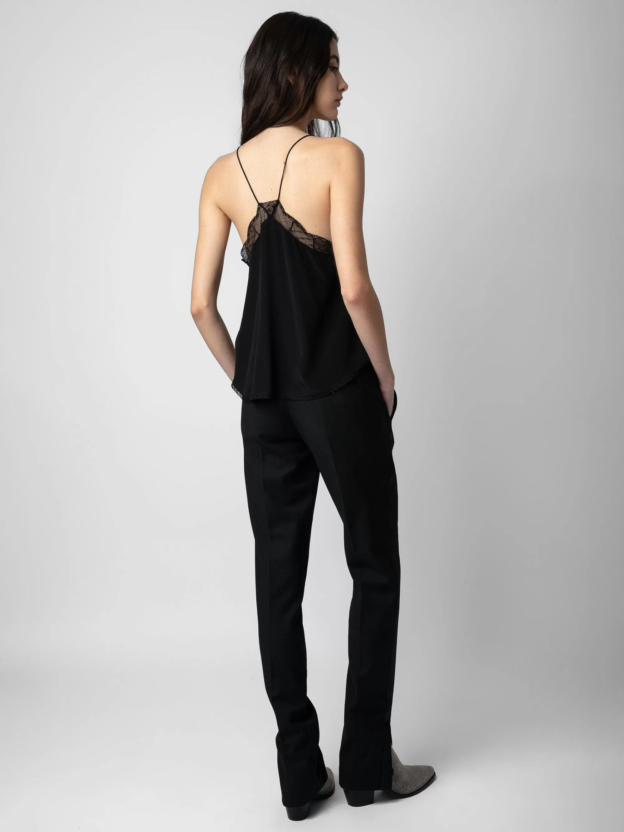 Online Zadig & Voltaire Christy Silk Camisole Svart