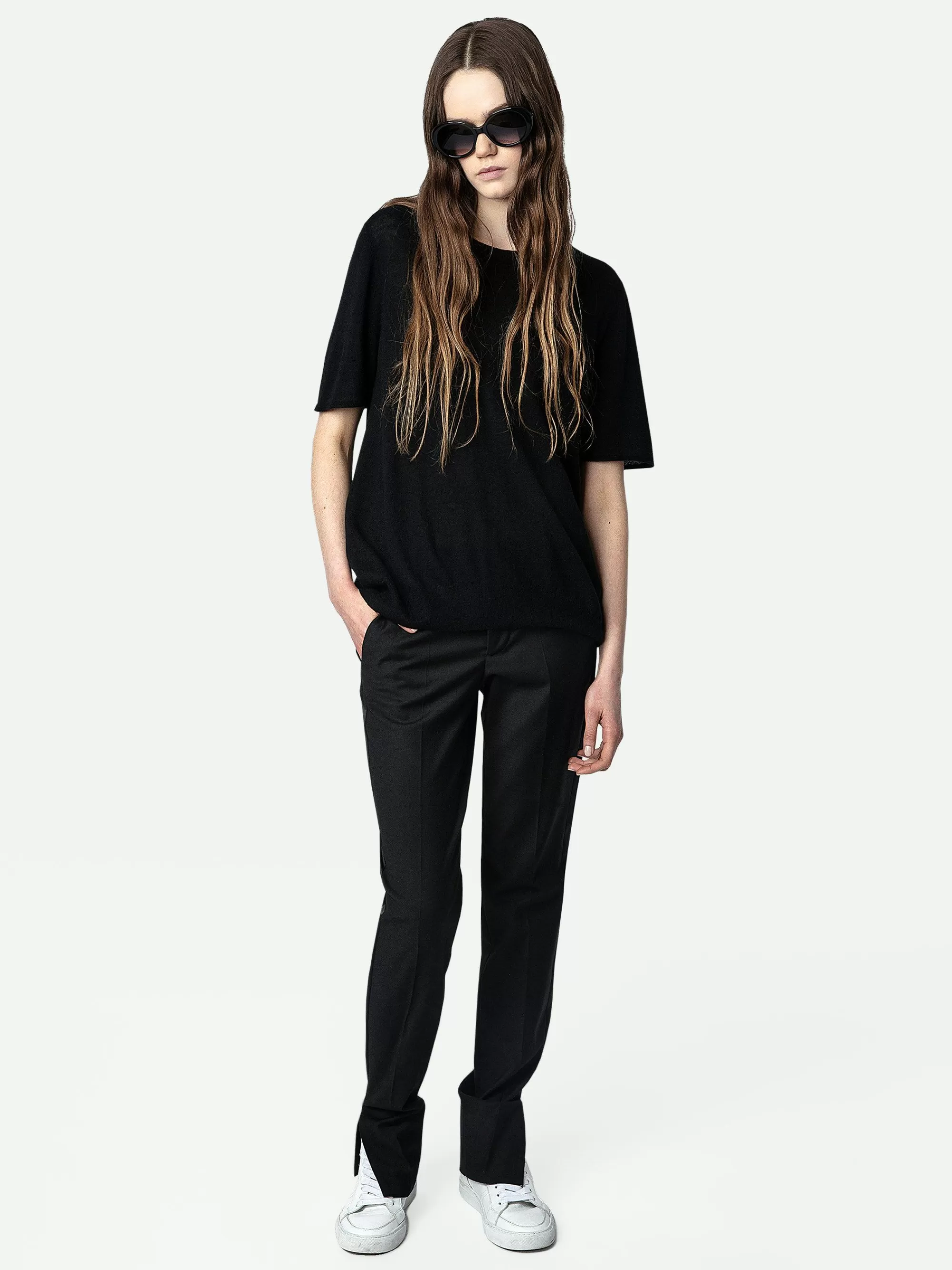 Cheap Zadig & Voltaire Ida 100% Cashmere Genser Svart