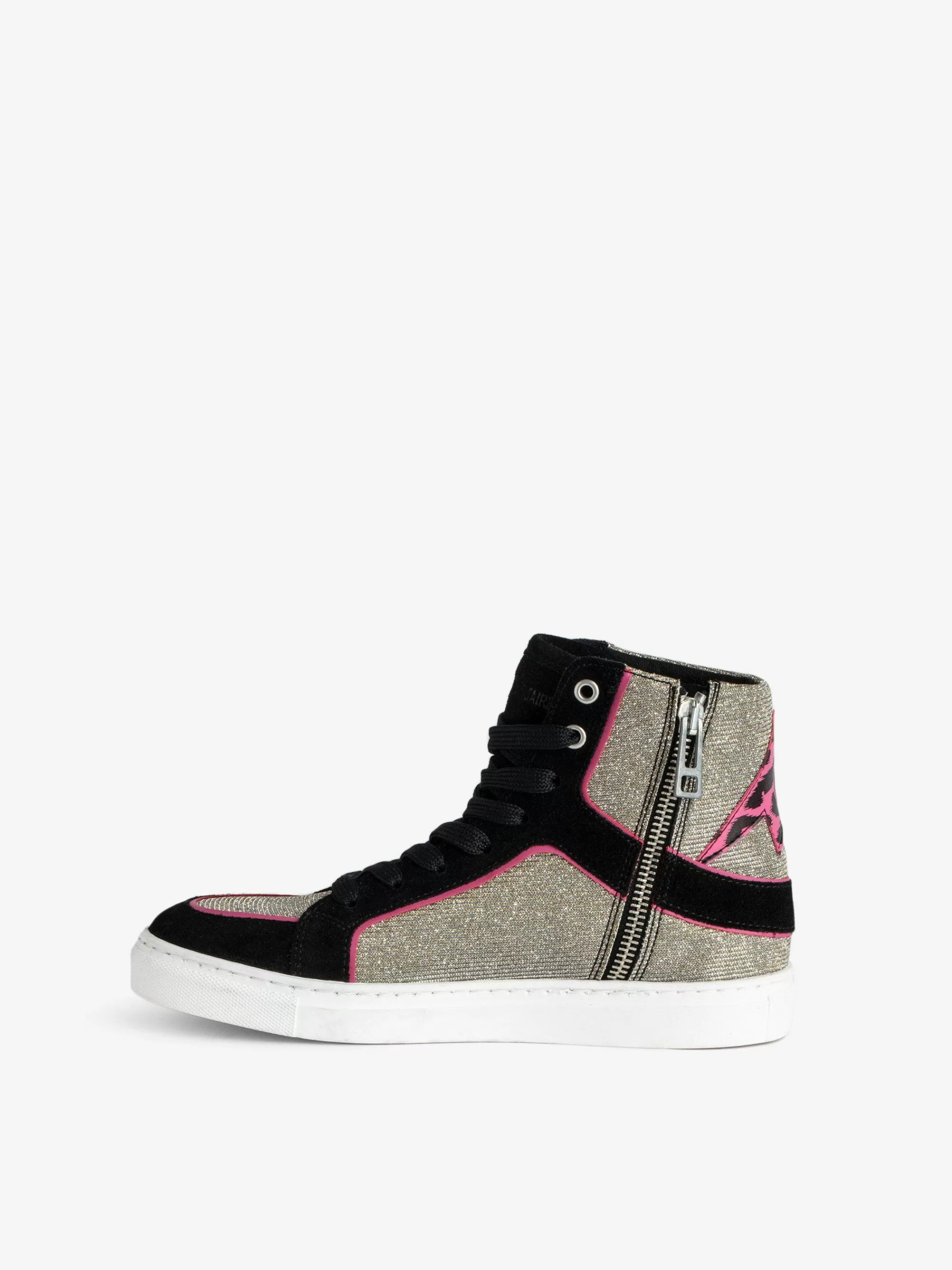 Flash Sale Zadig & Voltaire Jente Zv1747 High Flash High Top Joggesko Svart