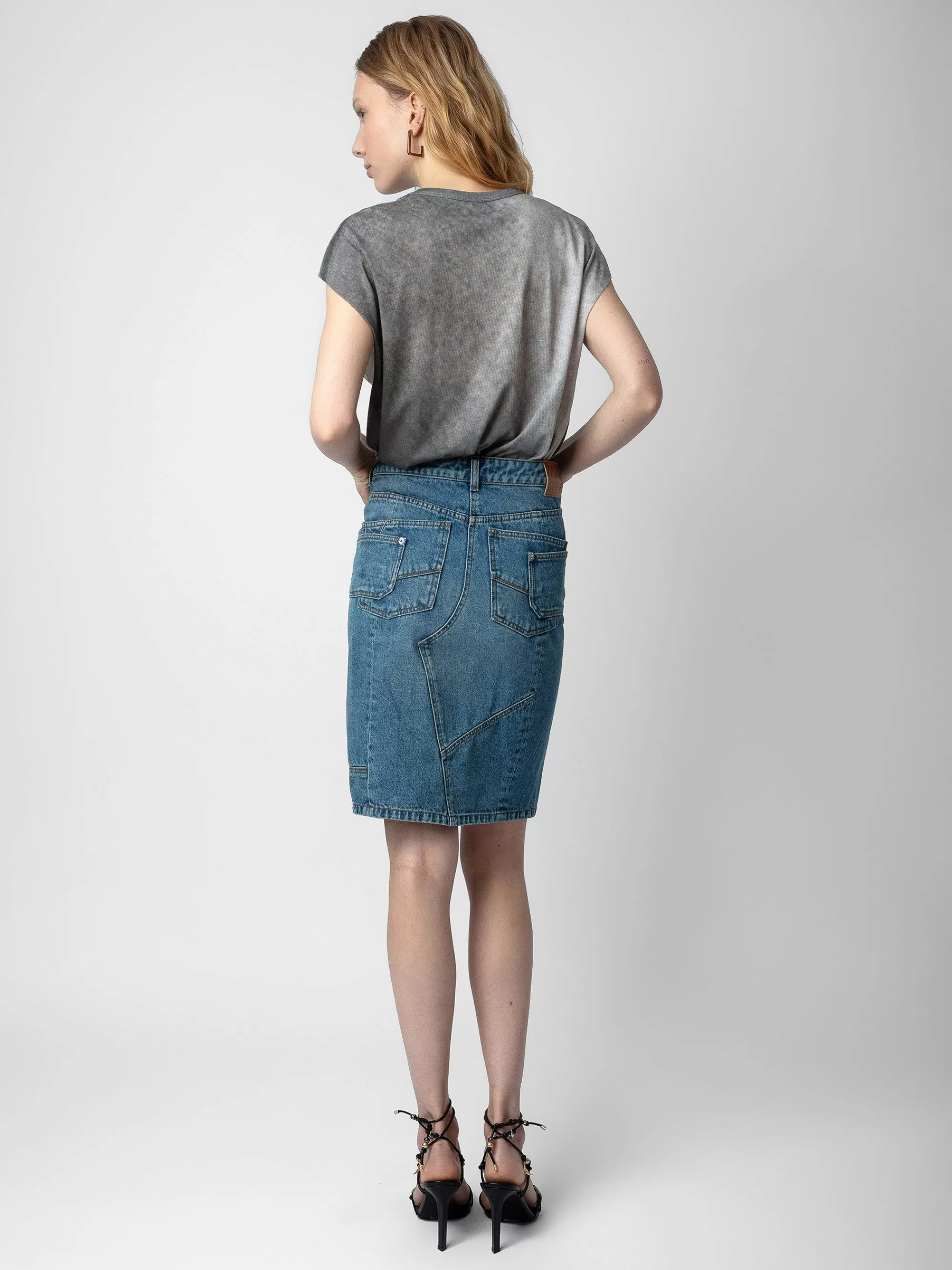 Online Zadig & Voltaire Jinko Denimskjort Lyse Bla