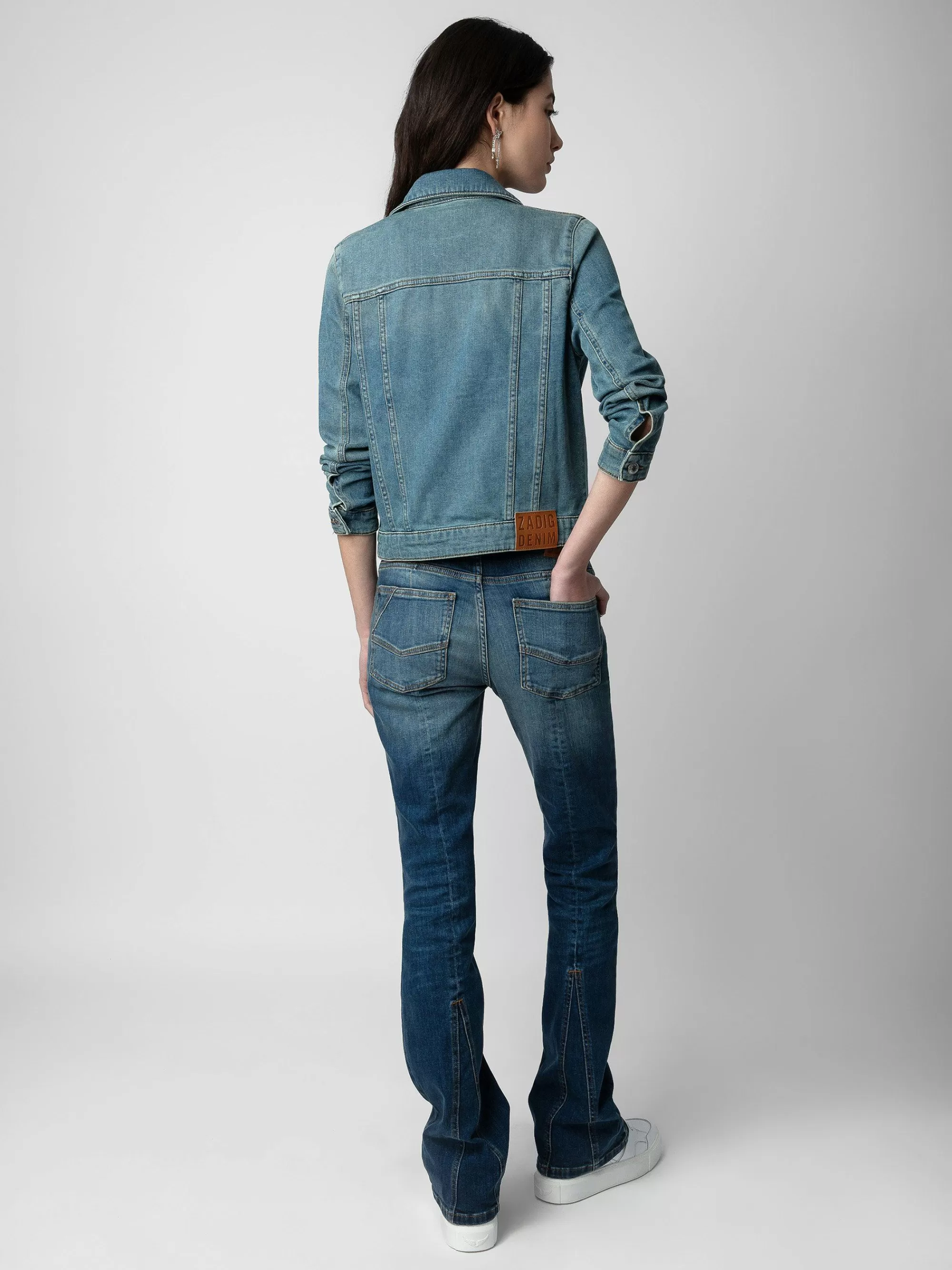 Cheap Zadig & Voltaire Kioky Denimjakke Bla