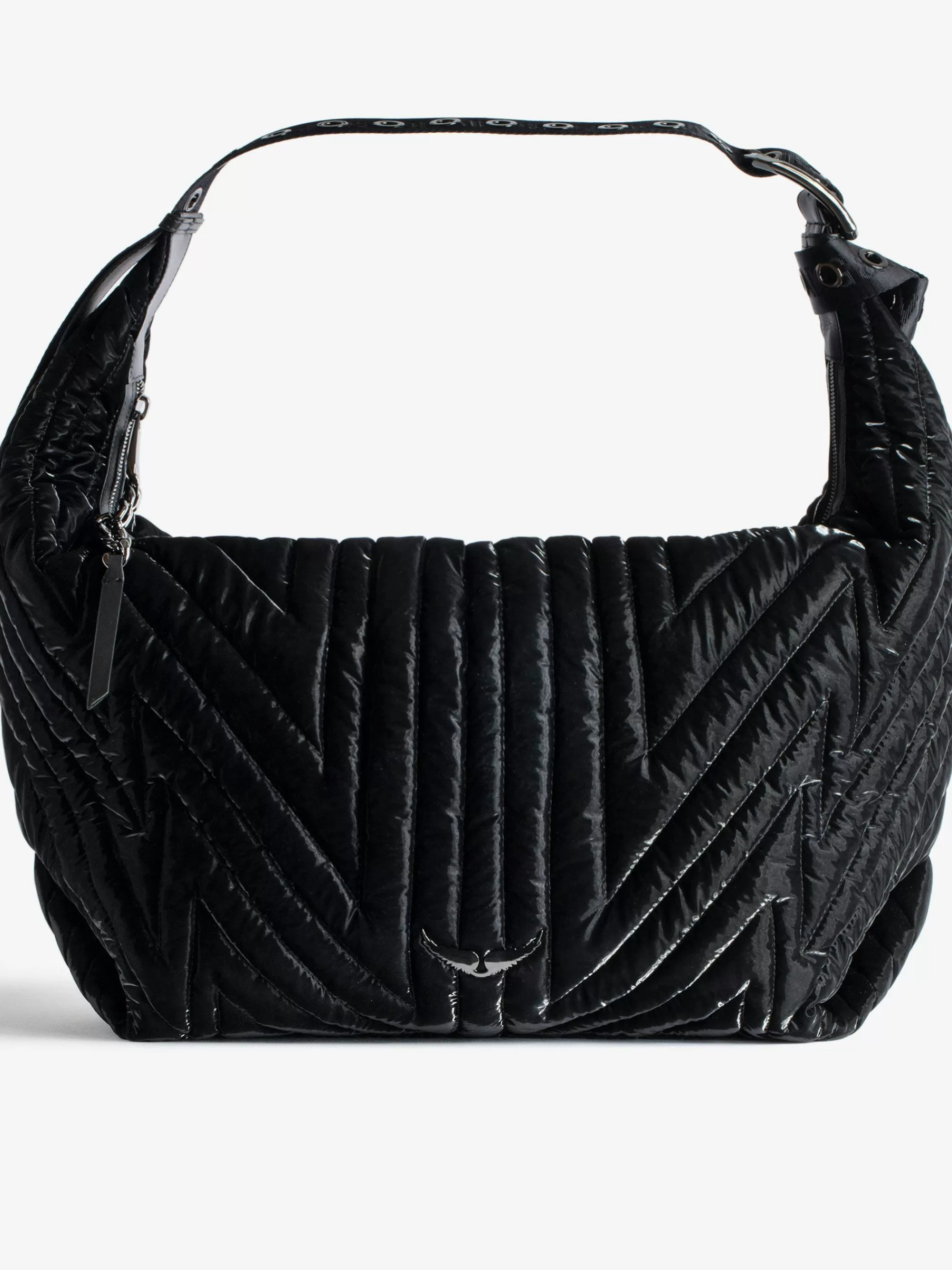 Discount Zadig & Voltaire Le Cecilia Xl Galactic Matelass Bag Svart