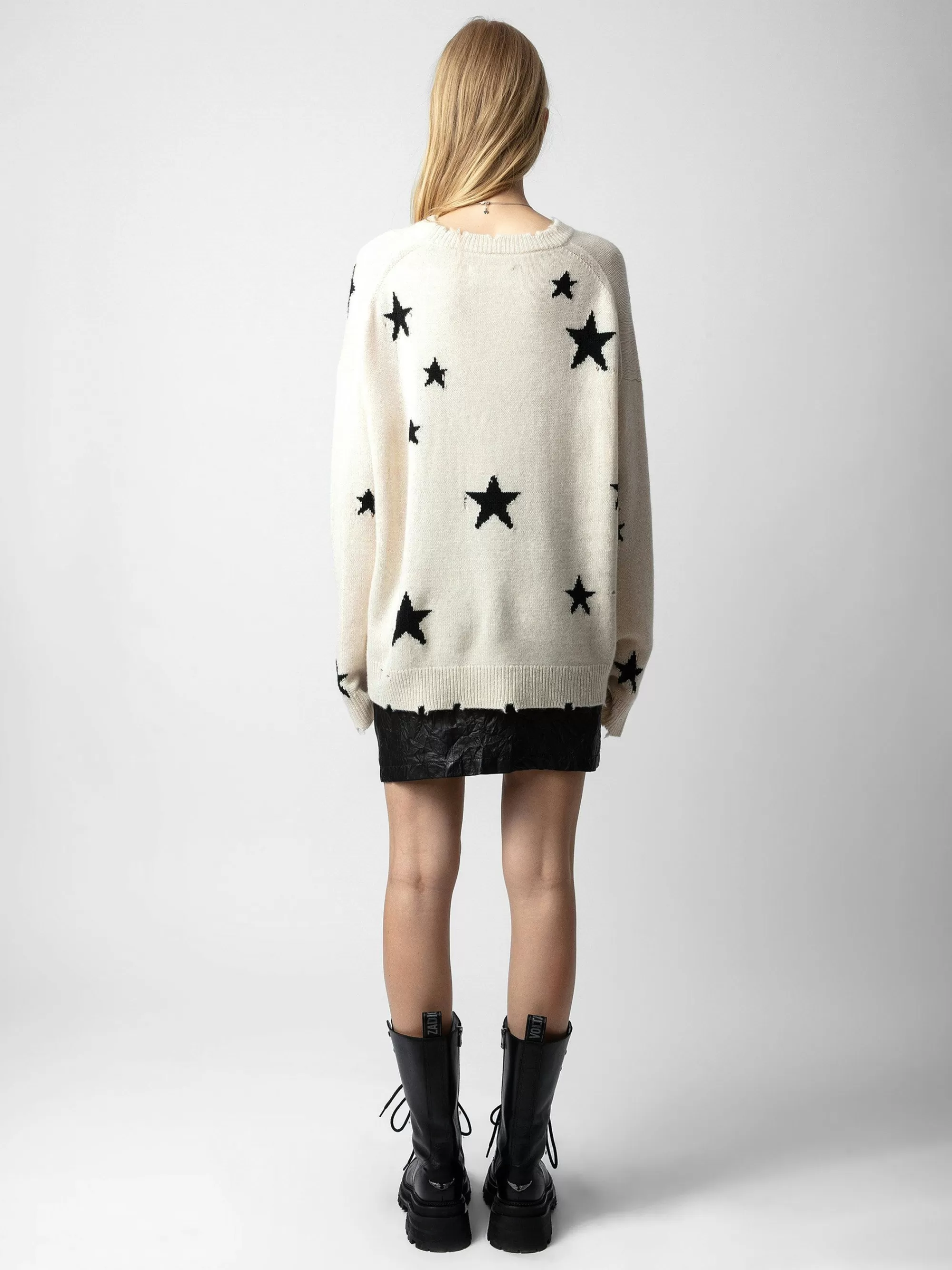 Online Zadig & Voltaire Markus Stars Genser I 100 % Kashmir Sukker