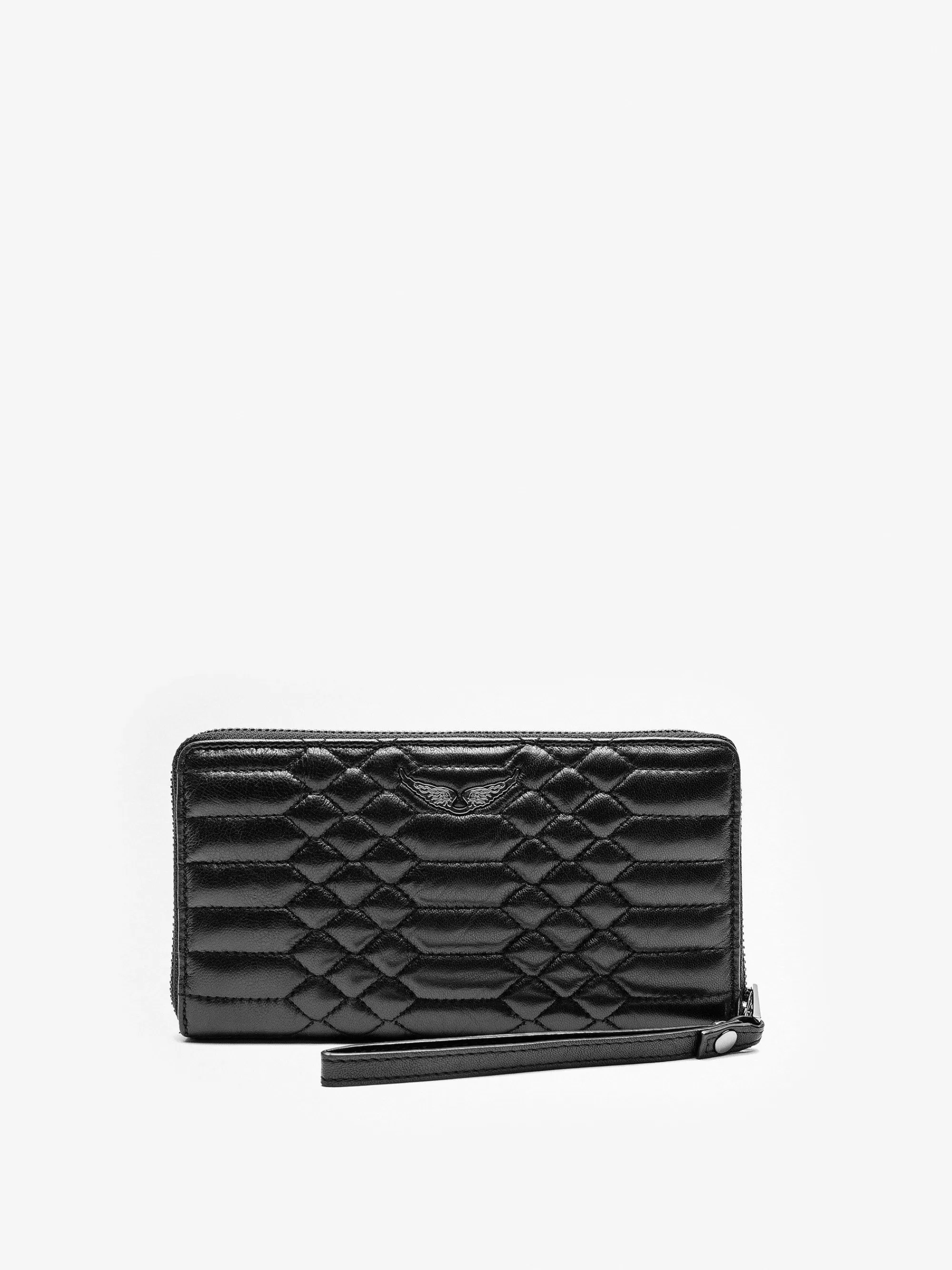 Best Sale Zadig & Voltaire Matelass Companion Wallet Svart