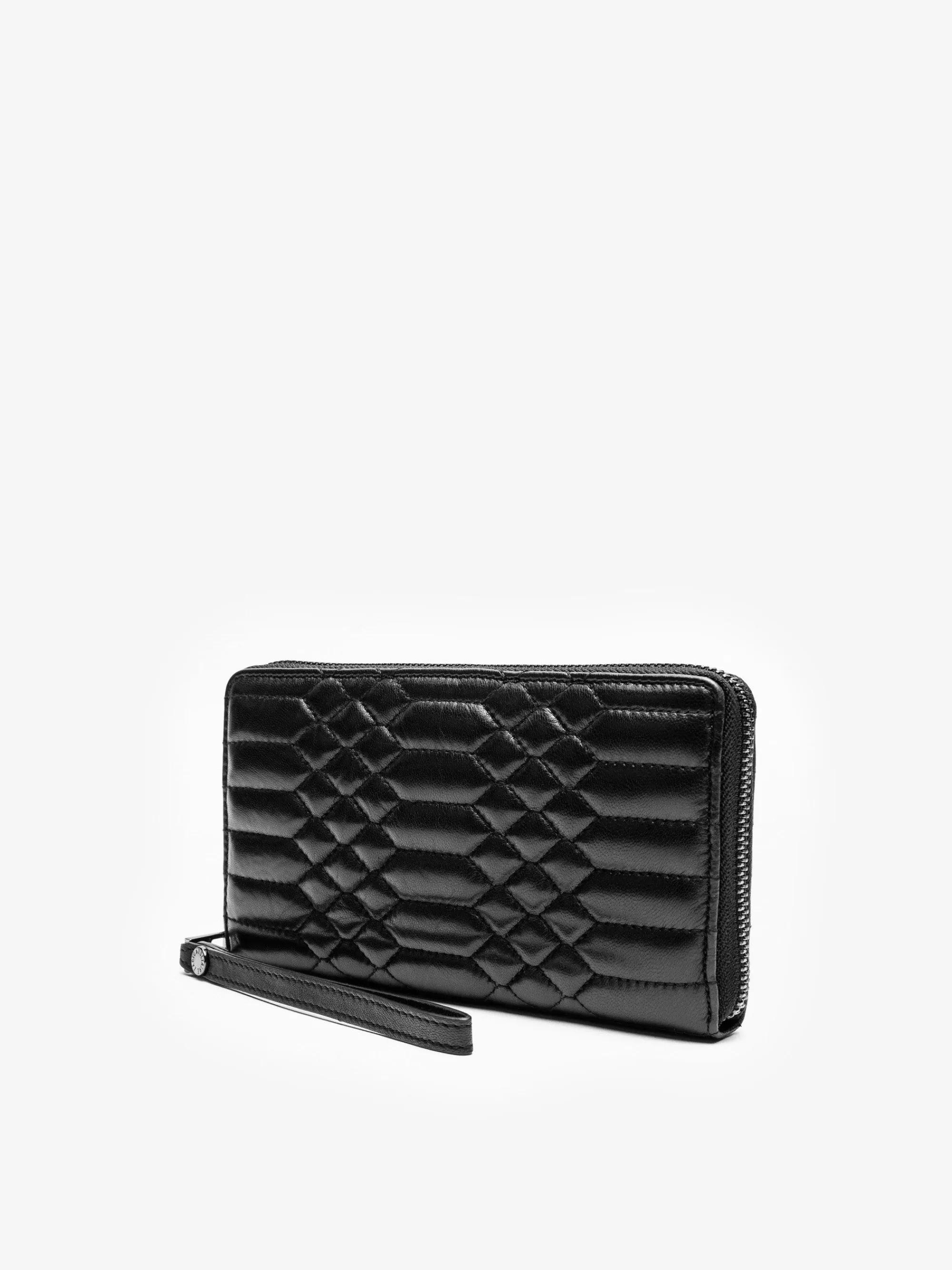 Best Sale Zadig & Voltaire Matelass Companion Wallet Svart