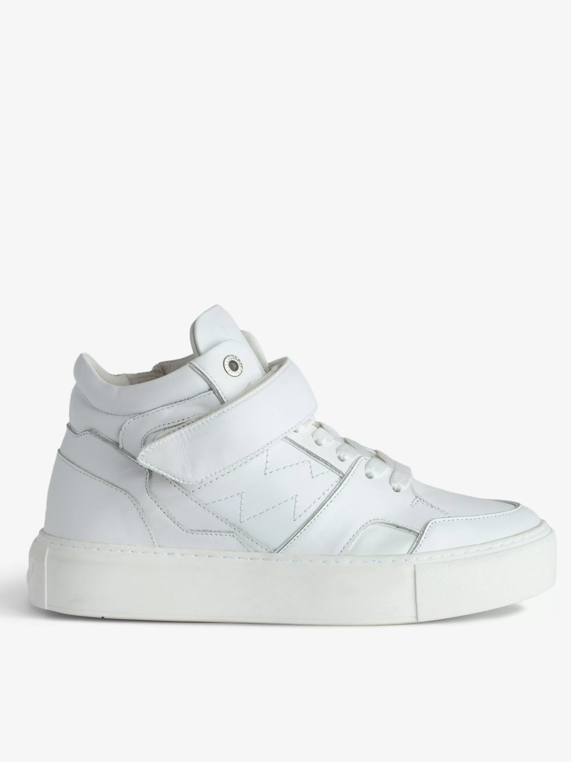 Store Zadig & Voltaire Mid-High Sneakers Zv1747 Flash Chunky Hvit