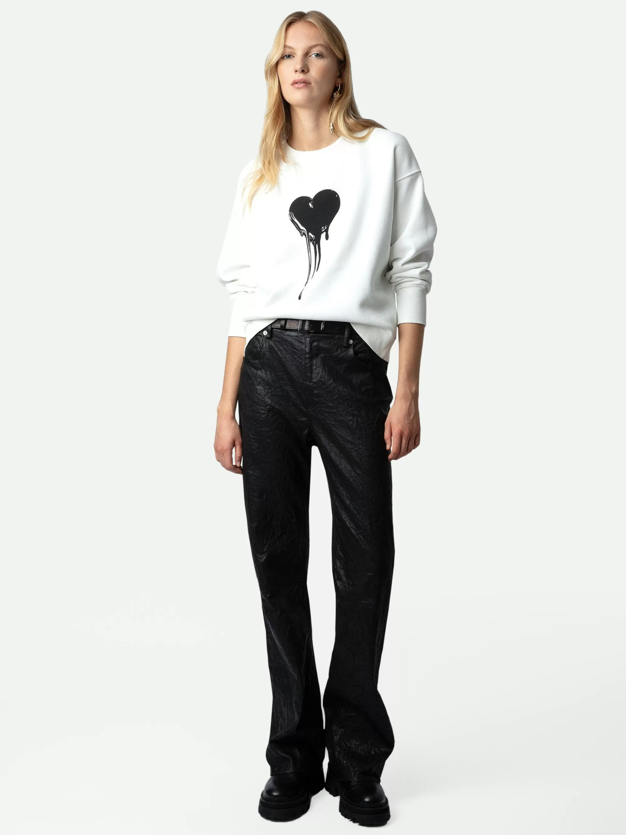 New Zadig & Voltaire Oscar Heart Sweatshirt Judo