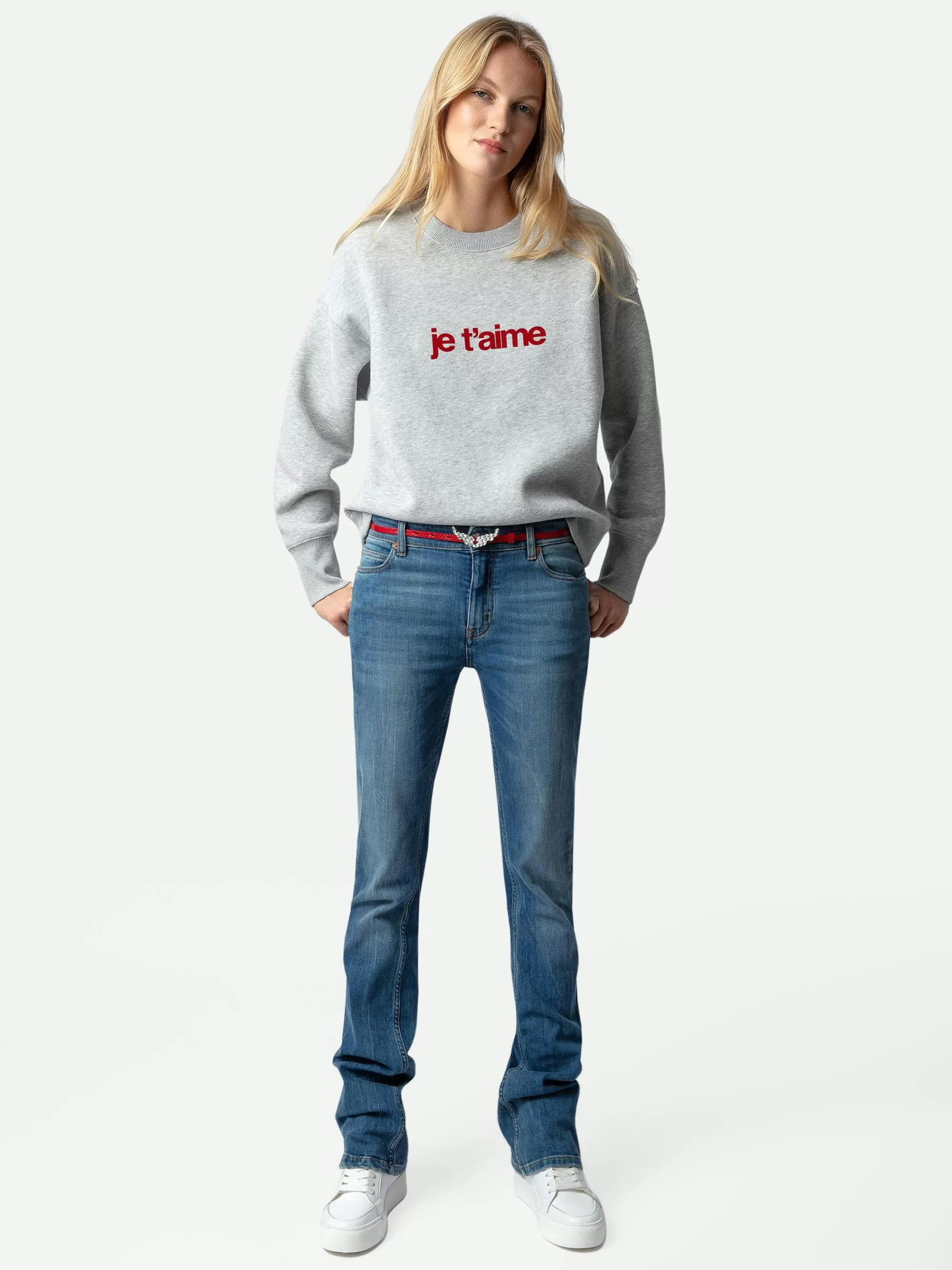 Fashion Zadig & Voltaire Oscar I Love You Sweatshirt Lys Kinagra