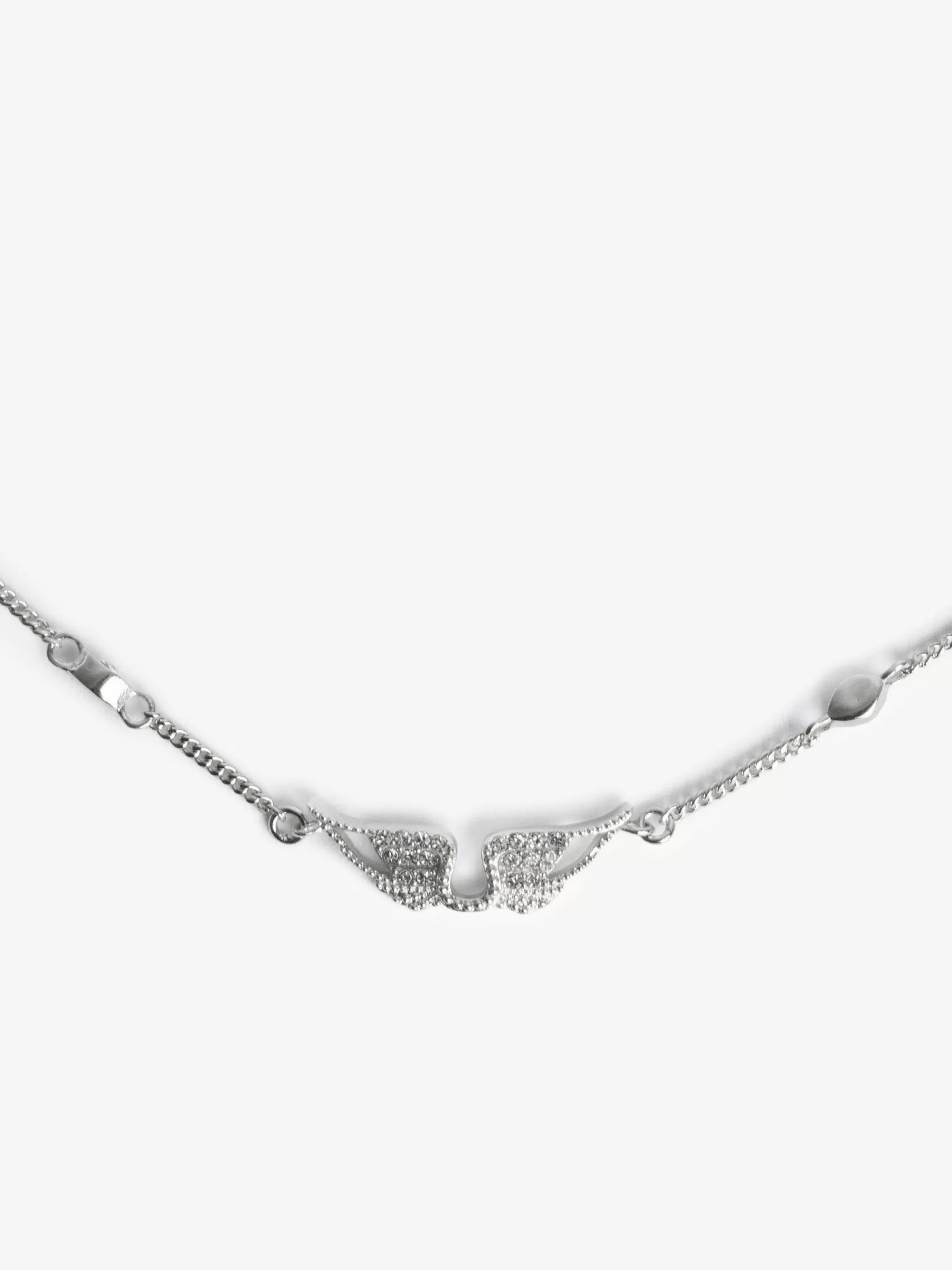 Clearance Zadig & Voltaire Rock Choker Halskjede Skinnende Solv