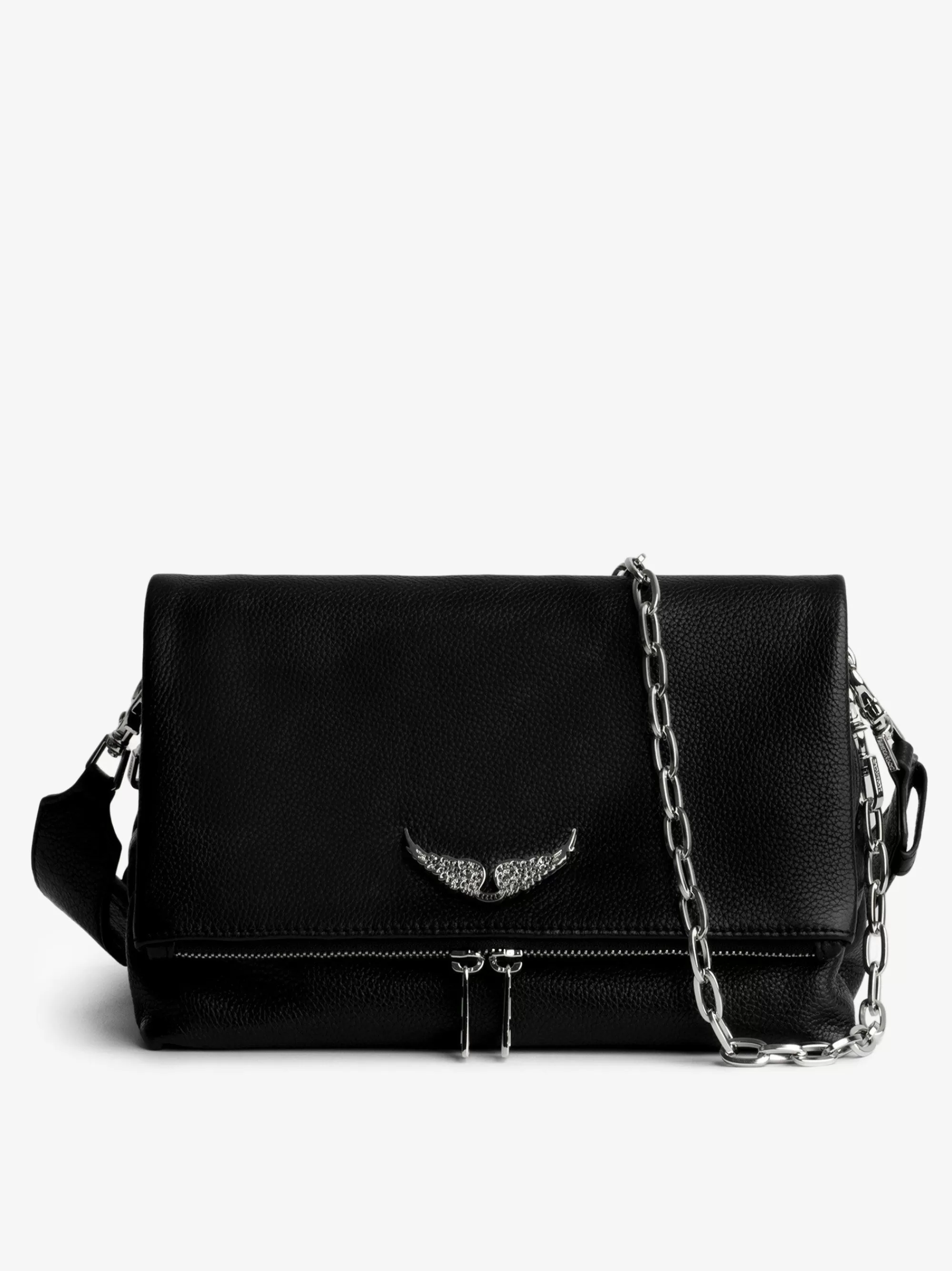 Cheap Zadig & Voltaire Rocky Swing Your Wings Bag Svart Solv