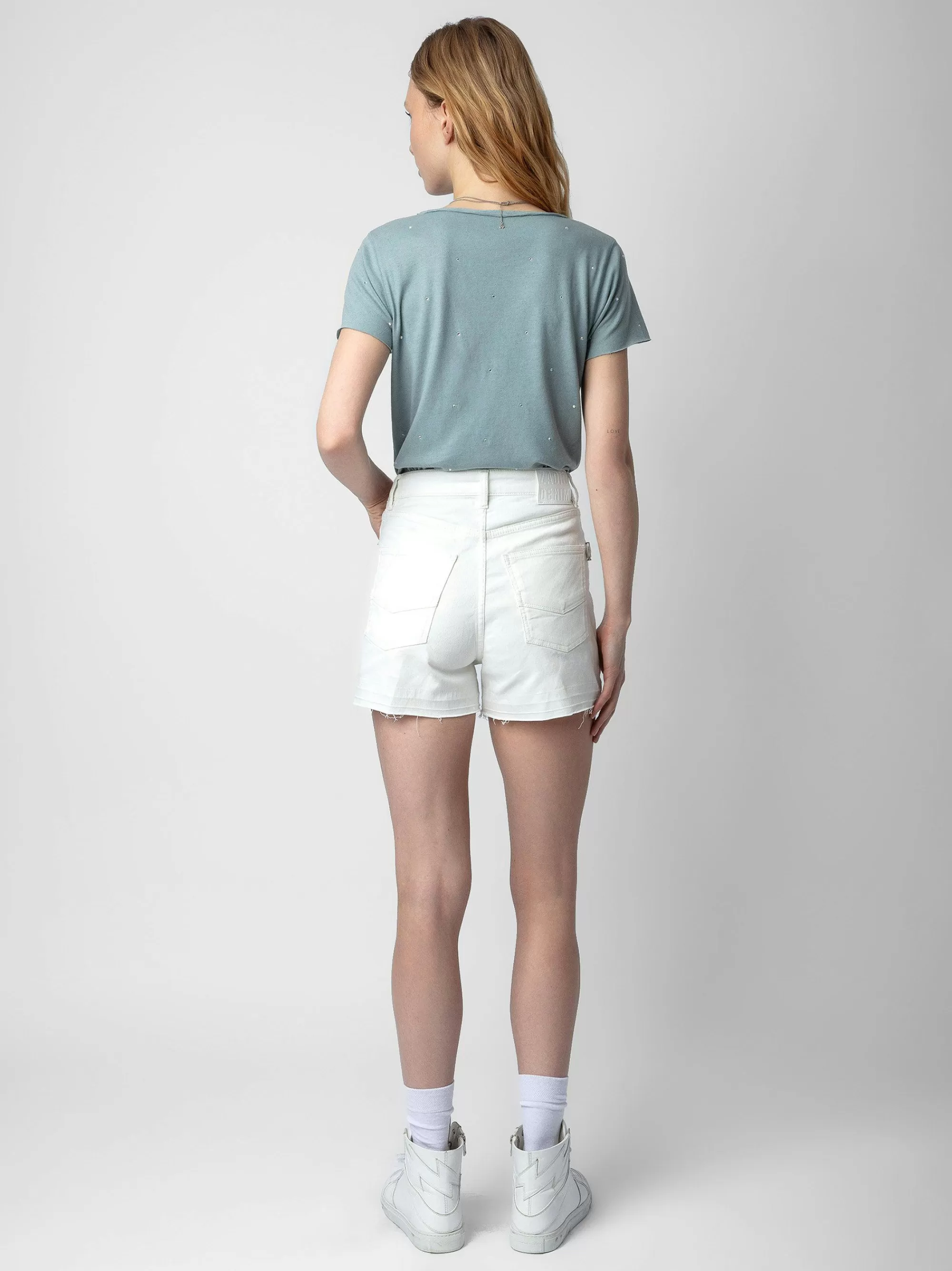 Cheap Zadig & Voltaire Sissi Denim Shorts Judo