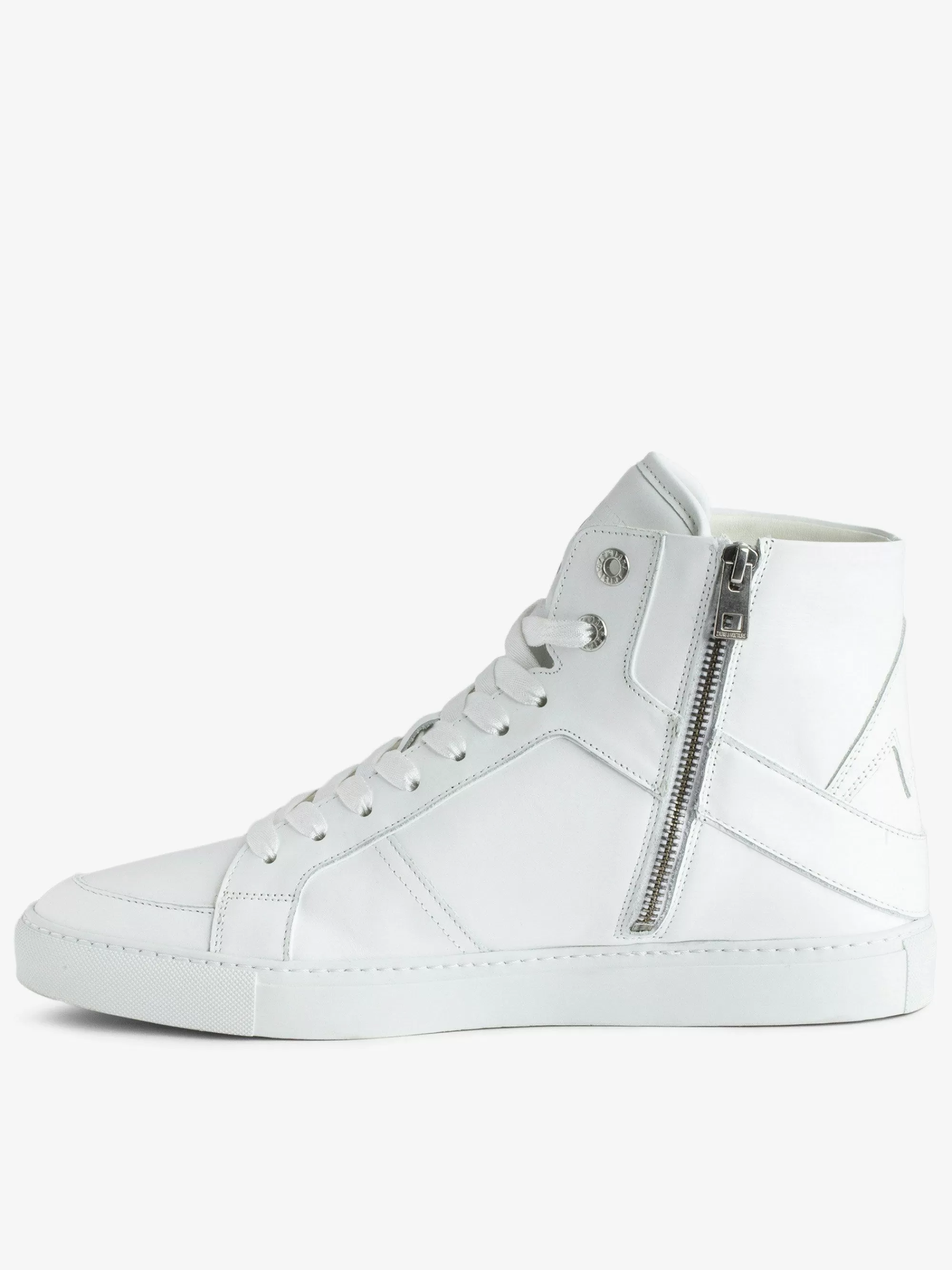 Discount Zadig & Voltaire Sneakers Zv1747 High Flash Men Hvit