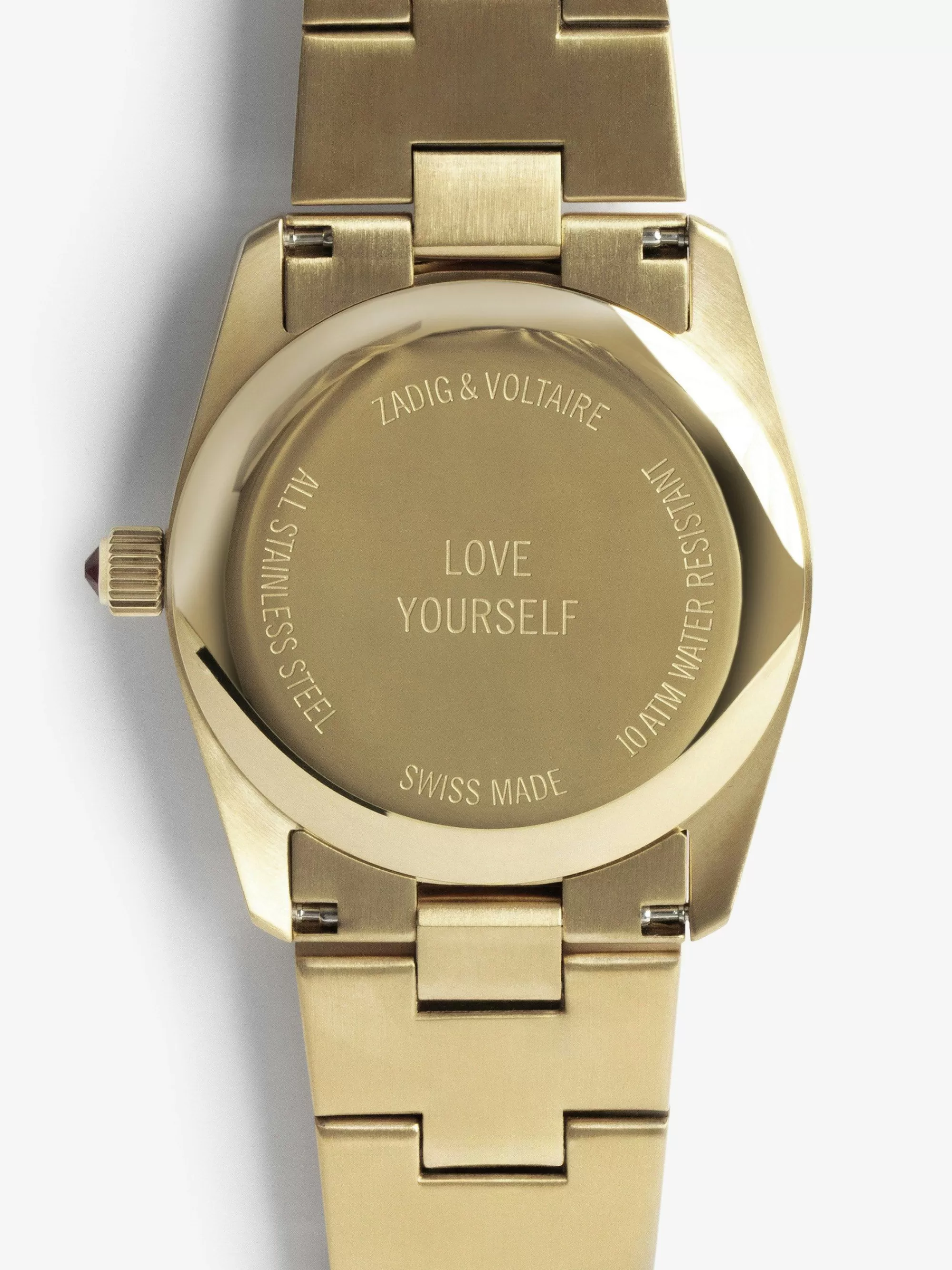 Cheap Zadig & Voltaire Time2Love-Klokke Skinnende Gull