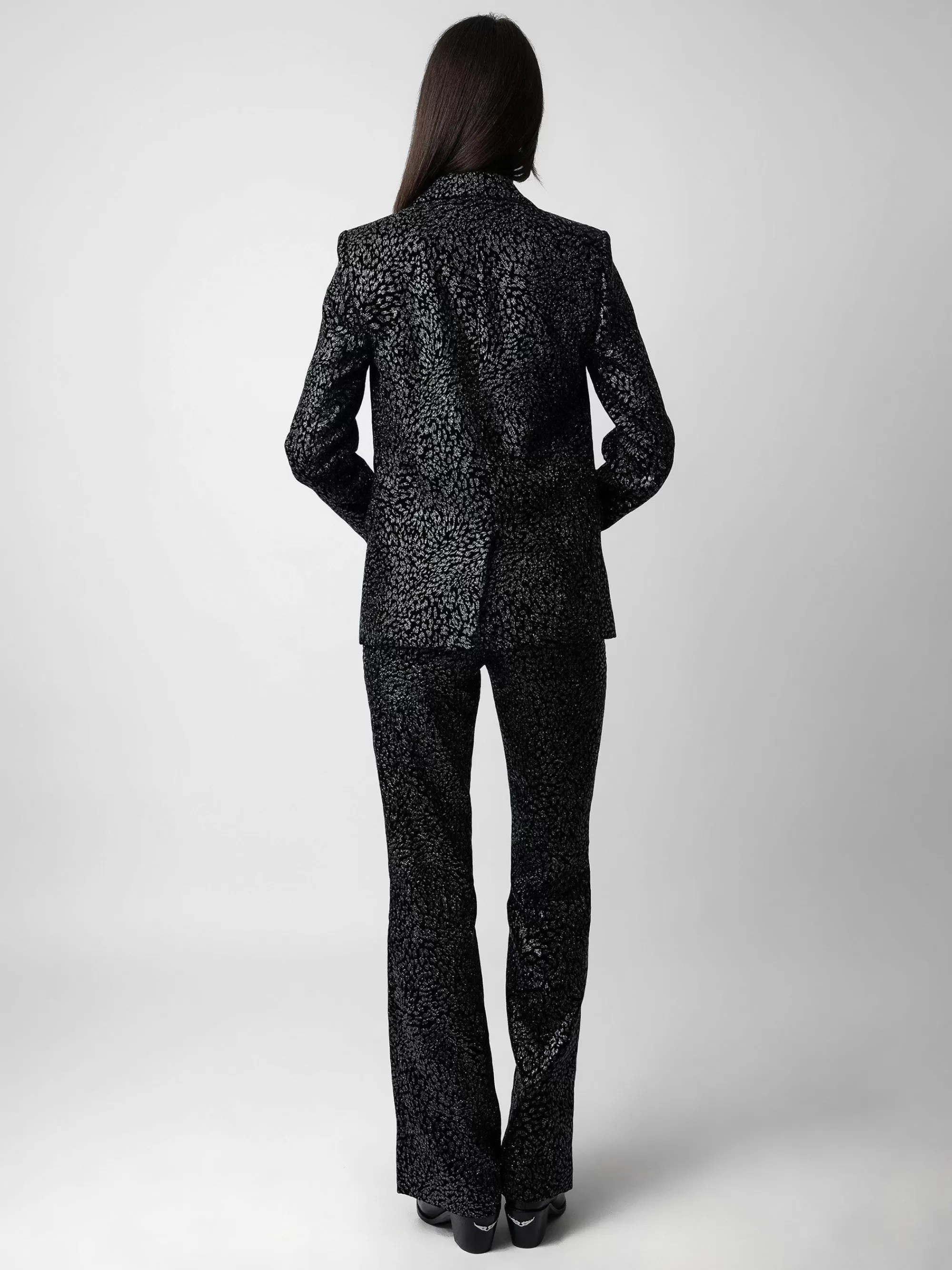 Best Zadig & Voltaire Venus Velvet Blazer Svart