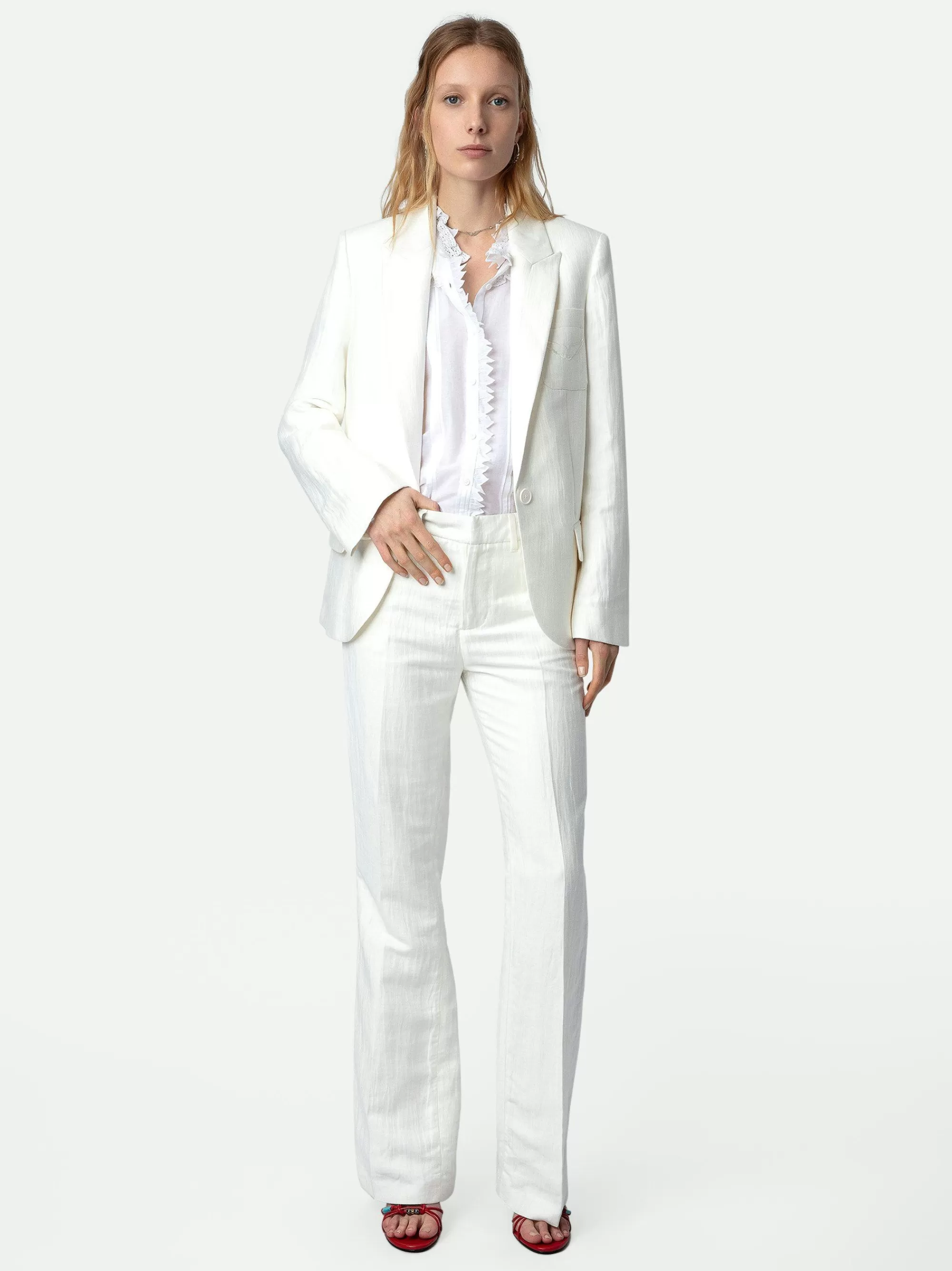 Sale Zadig & Voltaire Vow Blazer Hvit