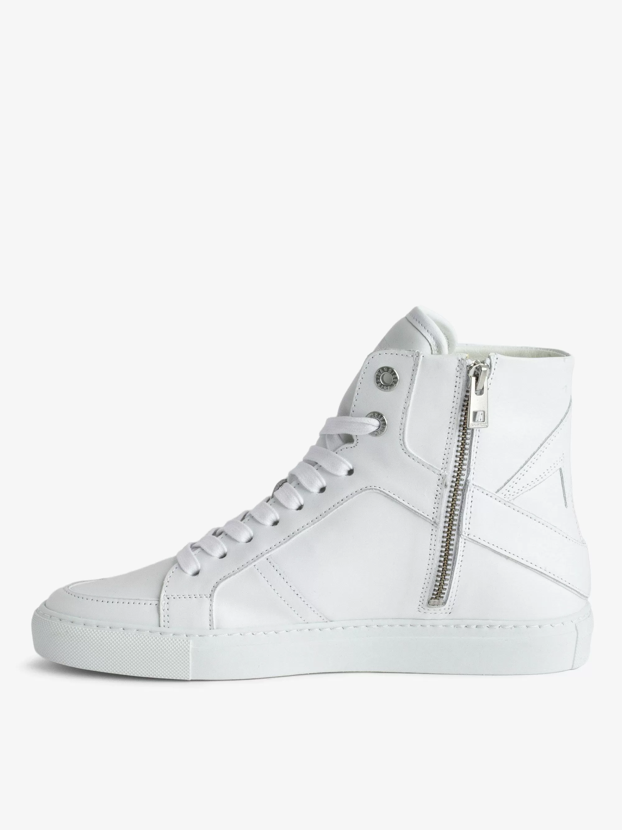 Store Zadig & Voltaire Zv1747 High Flash High Top Joggesko Hvit