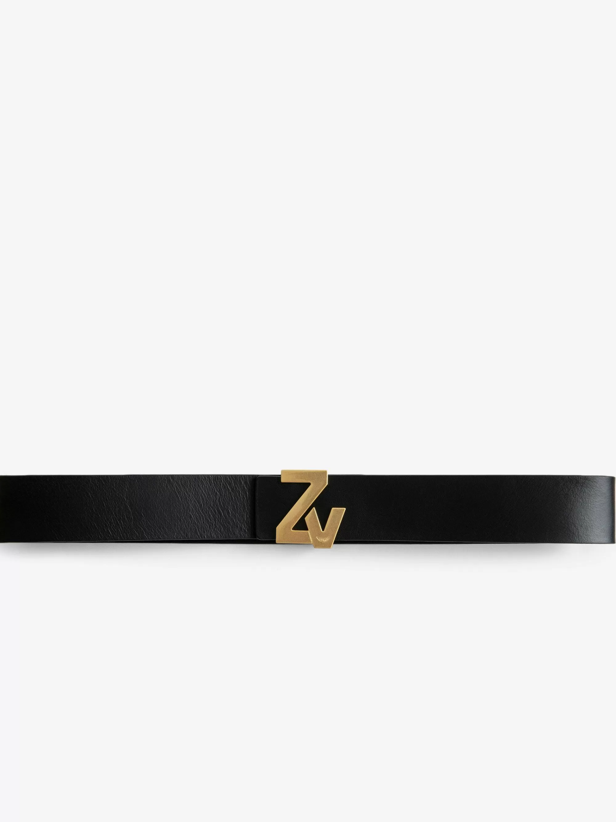 Best Sale Zadig & Voltaire Zv Belt Initiale La Belt Svart