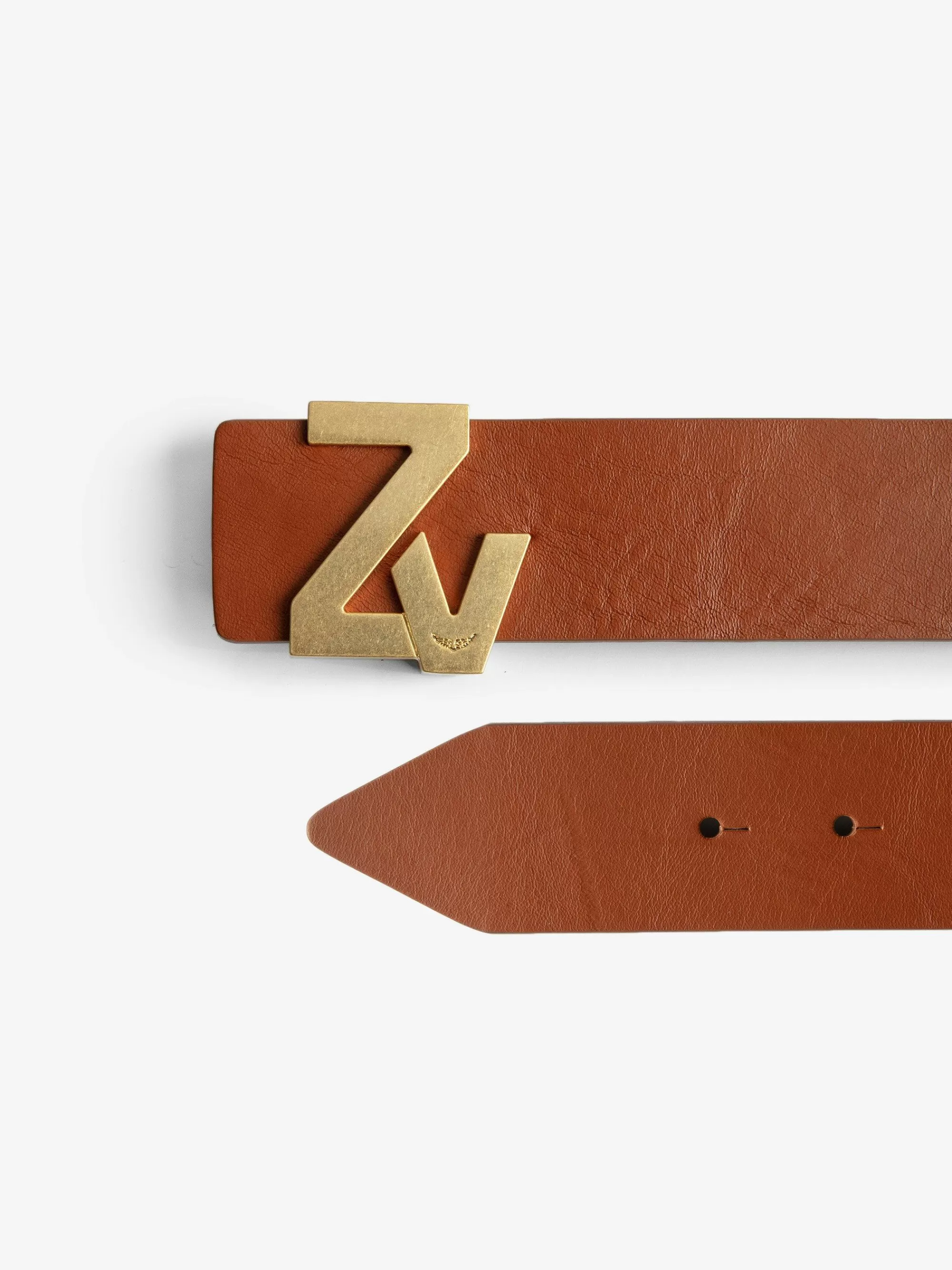 Best Sale Zadig & Voltaire Zv Belt Initiale La Belt Tan