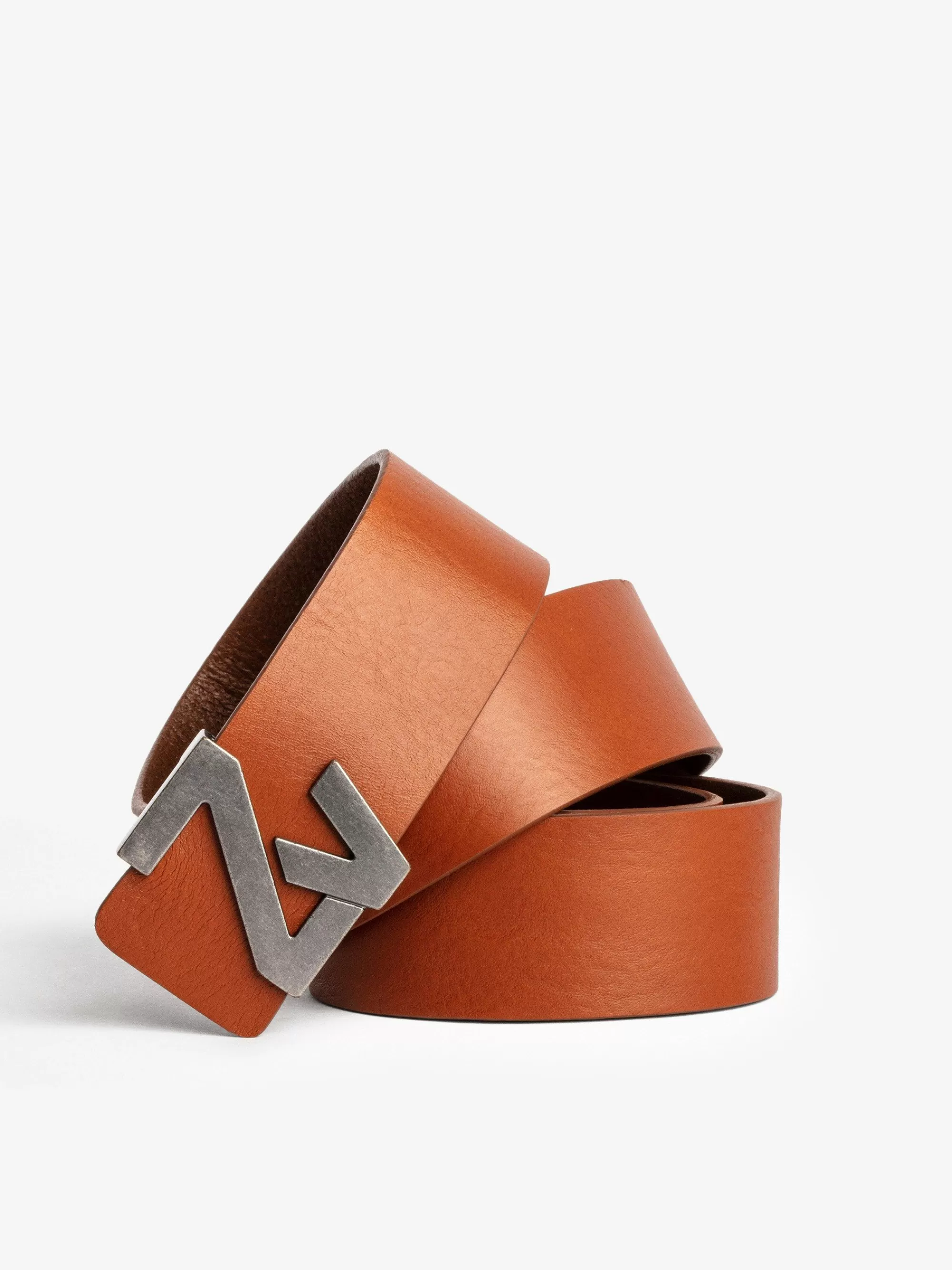 Fashion Zadig & Voltaire Zv Belt Initiale La Belt Cognac