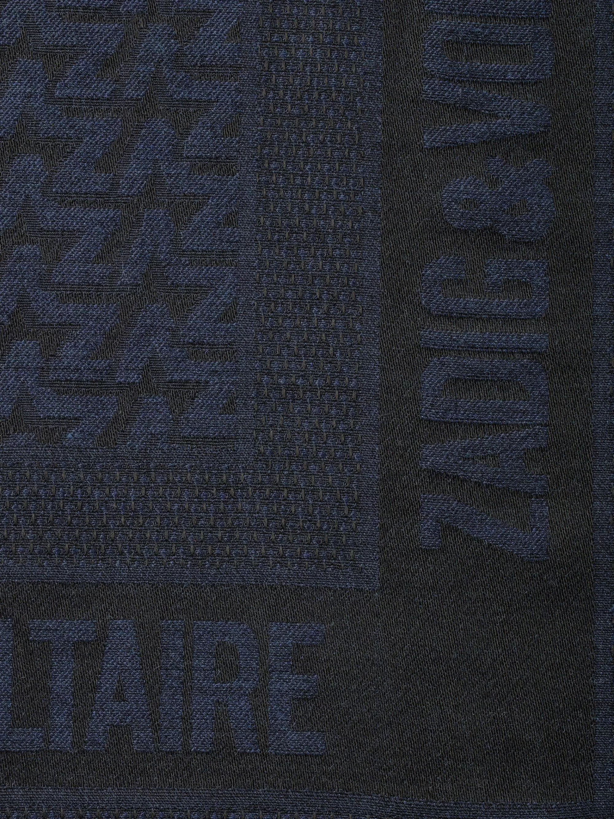 Best Zadig & Voltaire Zv Initial Glenn Scarf Blekk